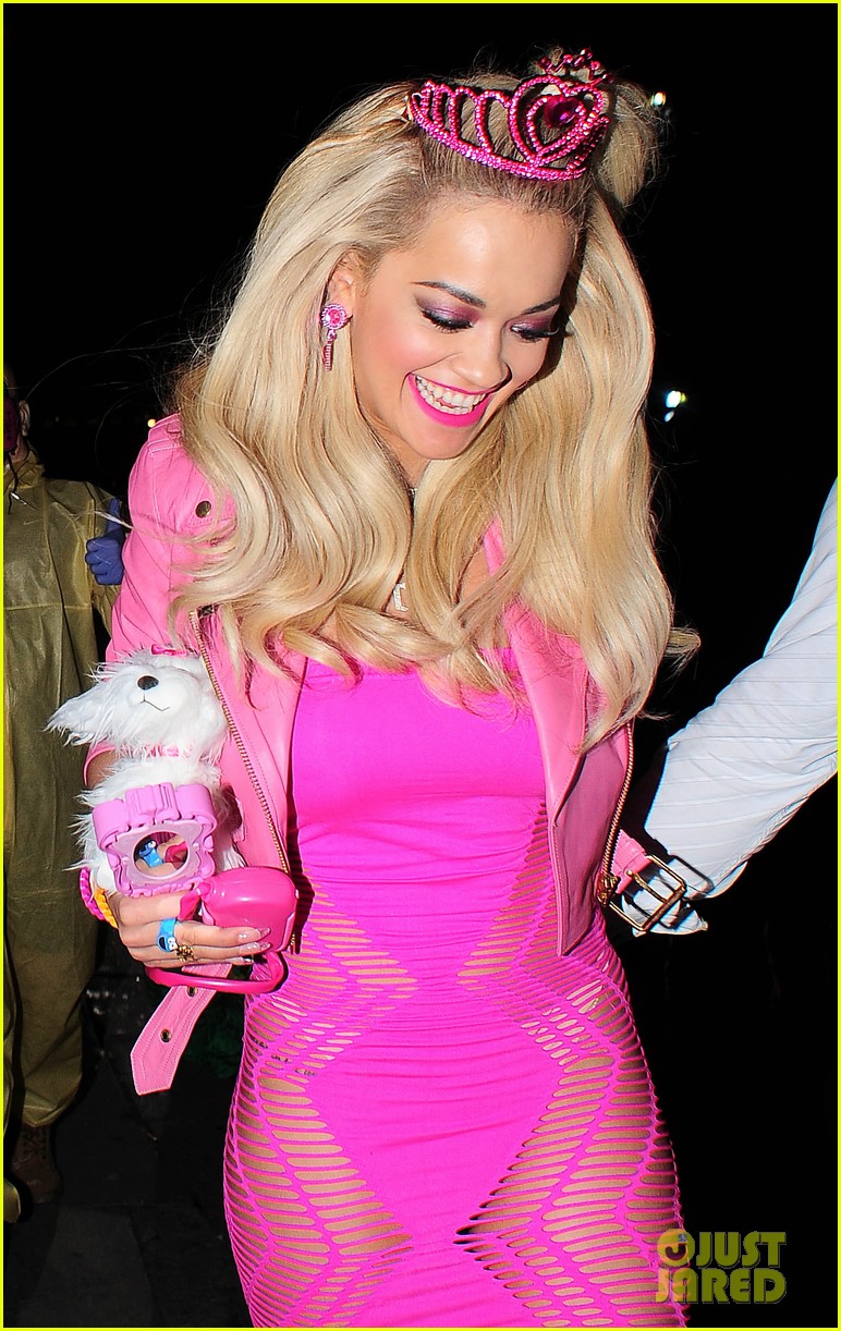 Rita Ora as Barbie for Halloween