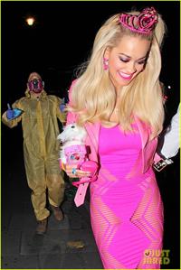 Rita Ora as Barbie for Halloween