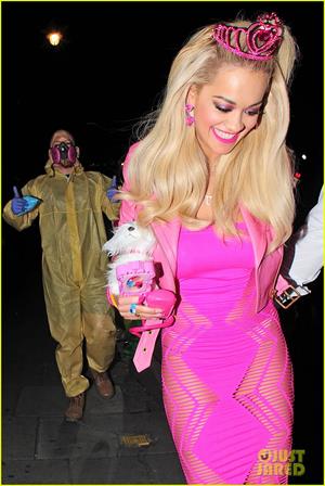Rita Ora as Barbie for Halloween