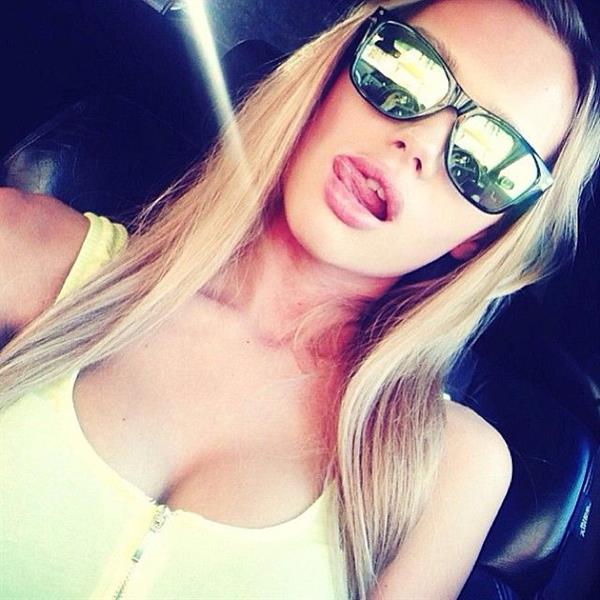 Olya Abramovich taking a selfie