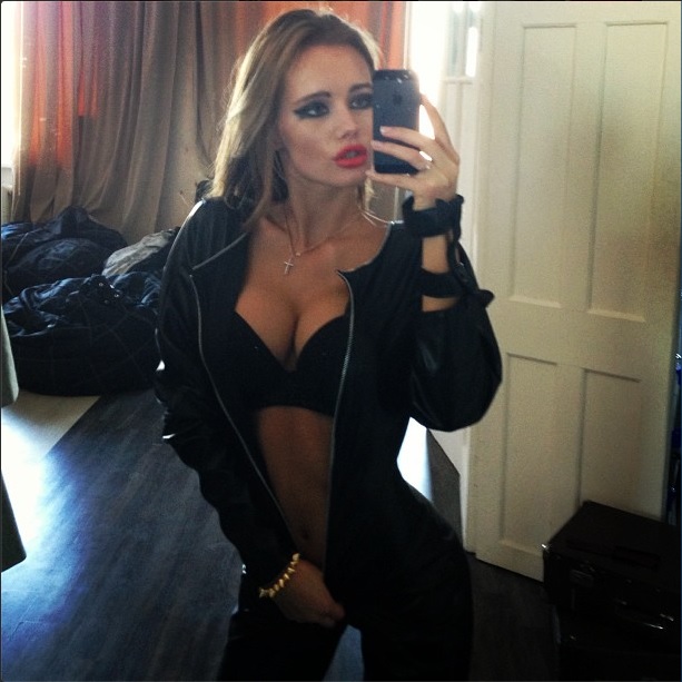 Olya Abramovich taking a selfie
