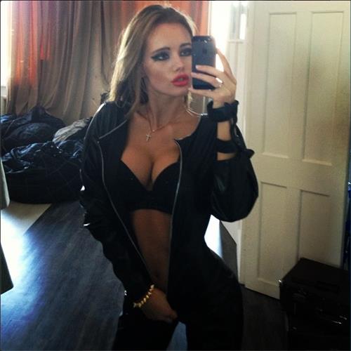 Olya Abramovich taking a selfie