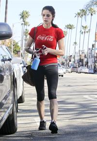 Ashley Greene leaving the gym in Santa Monica on Feb 8, 2012 