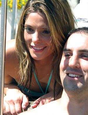 Ashley Greene hosts a pool party at the Wet Republic on August 7, 2010 in Las Vegas, Nevada