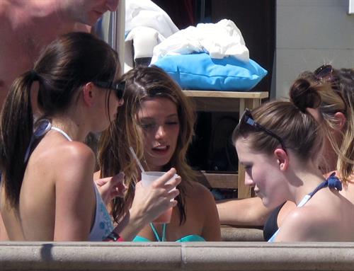 Ashley Greene Bikini Pictures Ashley Greene hosts a pool party at the Wet Republic on August 7, 2010 in Las Vegas, Nevada