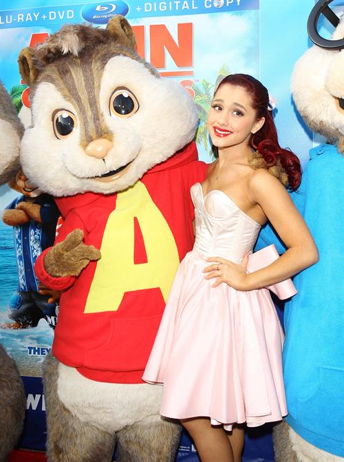 Ariana Grande Alvin and the Chipmunks Chipwrecked dvd release concert in Los Angeles on March 26, 2012