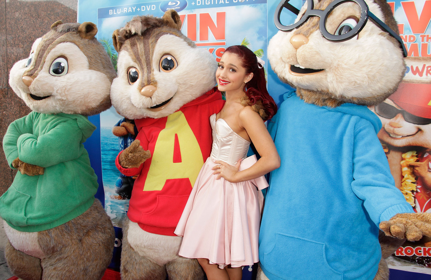 Ariana Grande Alvin and the Chipmunks Chipwrecked dvd release concert in Los Angeles on March 26, 2012