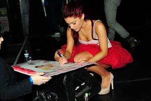 Ariana Grande performs at the Roxy West Hollywood on February 19, 2012