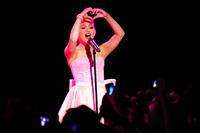 Ariana Grande performs at the Roxy West Hollywood on February 19, 2012