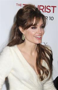 Angelina Jolie the Tourist world premiere in New York on December 6, 2010