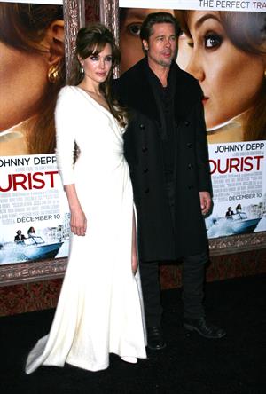 Angelina Jolie the Tourist world premiere in New York on December 6, 2010