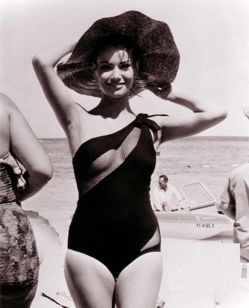 Claudine Auger in a bikini