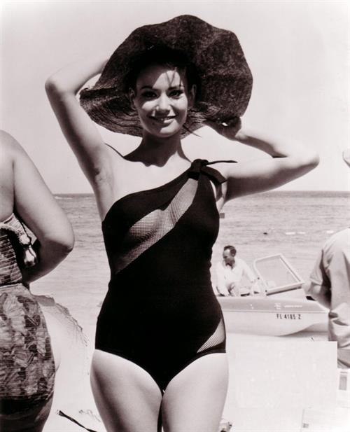 Claudine Auger in a bikini