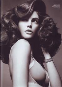 Hilary Rhoda in lingerie