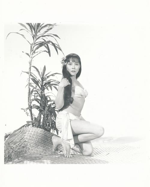 Irene Tsu in a bikini