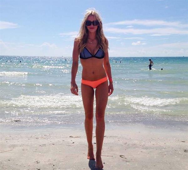 Renée Hall in a bikini