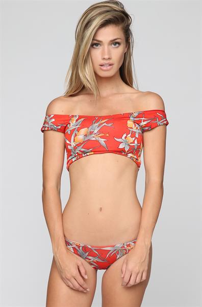 Maggie Rawlins in a bikini