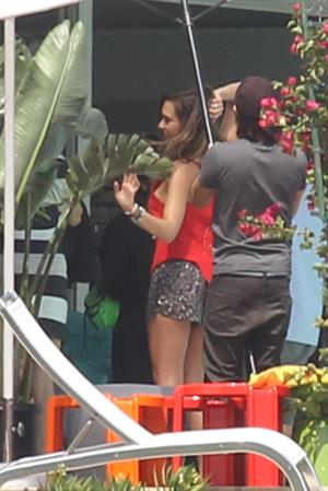 Jessica Alba posing for a magazine photoshoot on June 15, 2012