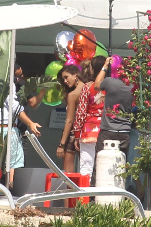 Jessica Alba posing for a magazine photoshoot on June 15, 2012