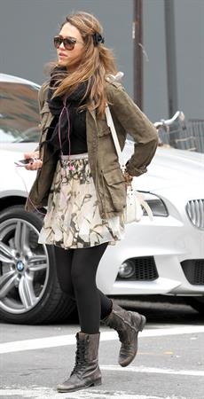 Jessica Alba out about in New York on May 7, 2012