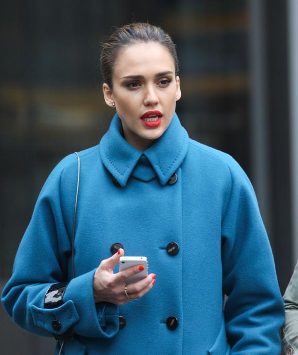 Jessica Alba out and about in New York City on January 15, 2012