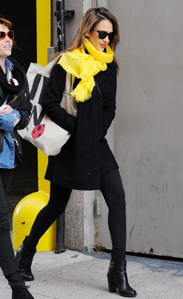 Jessica Alba out and about in New York on March 9, 2012