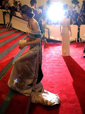 Jessica Alba attends the Metropolitan Museum of Art Costume Institute Gala in New York City on May 3, 2010