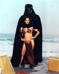 Carrie Fisher in a bikini