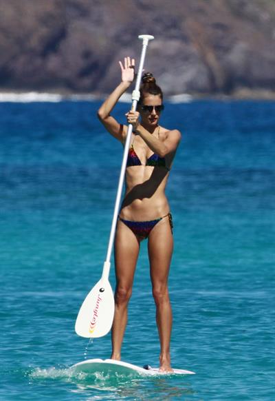 Alessandra Ambrosio in St Barth French West Indies on January 23, 2010