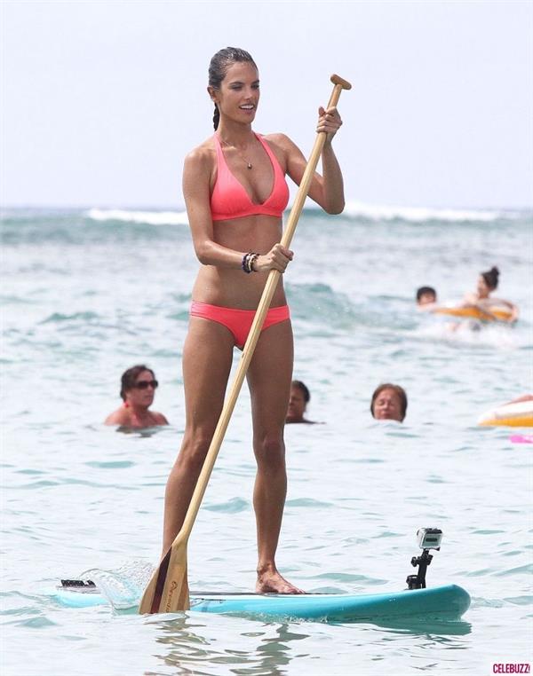 Alessandra Ambrosio in a bikini