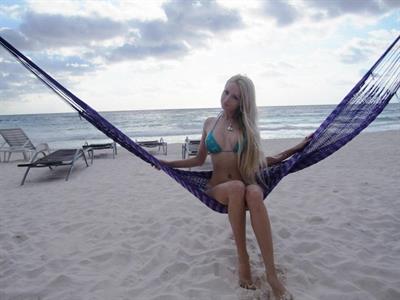 Valeria Lukyanova in a bikini