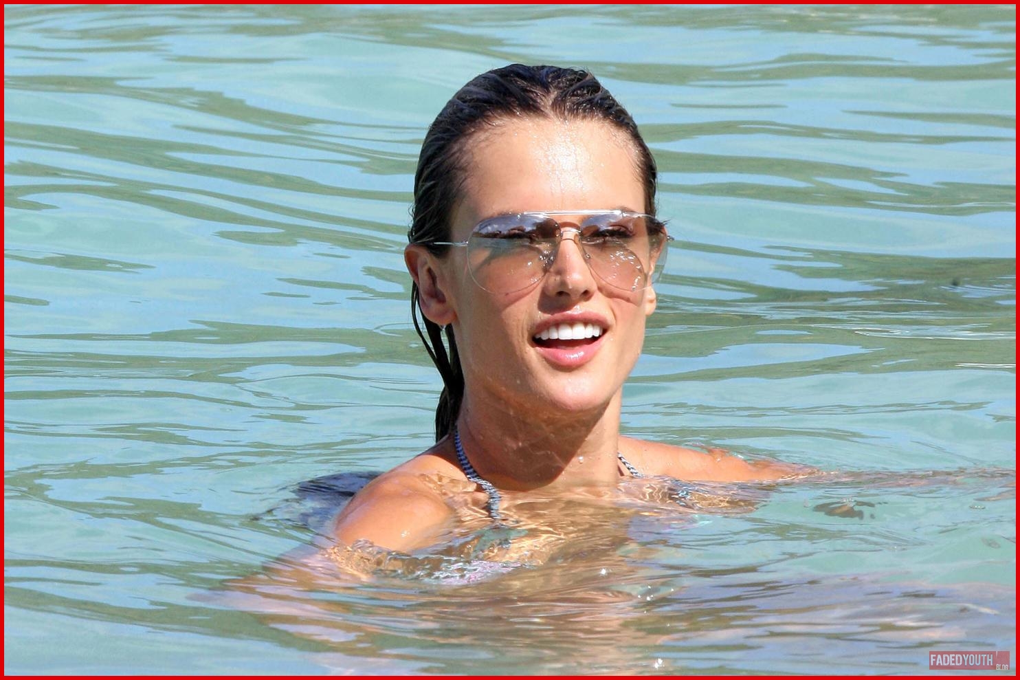 Alessandra Ambrosio Saint Barthelemy Candids on January 22, 2009 