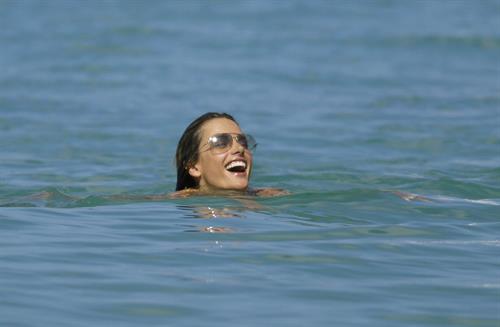 Alessandra Ambrosio Saint Barthelemy Candids on January 22, 2009 