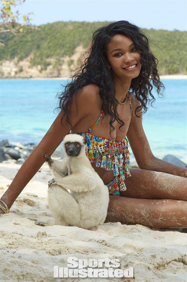 Chanel Iman in a bikini