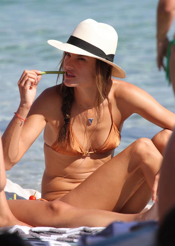 Alessandra Ambrosio in a bikini