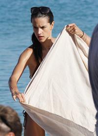 Alessandra Ambrosio in a bikini