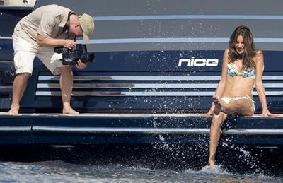 Alessandra Ambrosio in a bikini