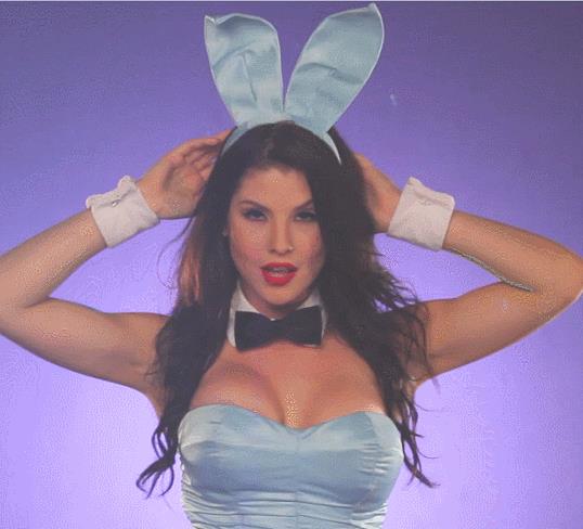 Amanda Cerny as the Easter Bunny for Playboy. 