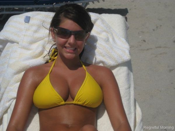 Anonymous in a bikini