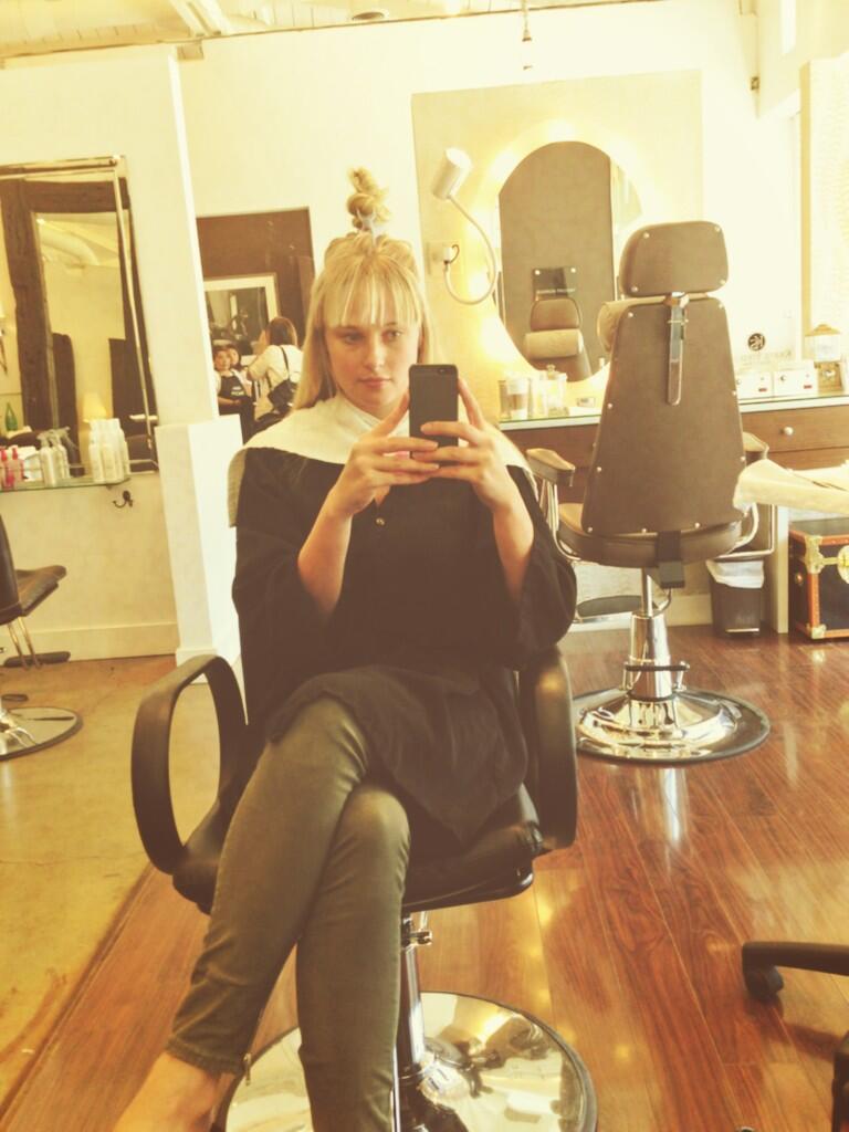 Genevieve Morton taking a selfie