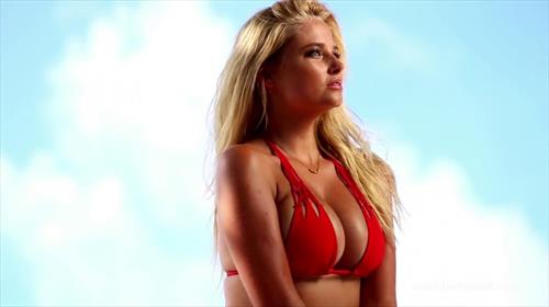 Genevieve Morton in a bikini