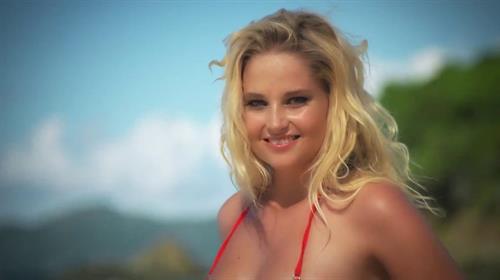 Genevieve Morton in a bikini