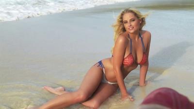 Genevieve Morton in a bikini