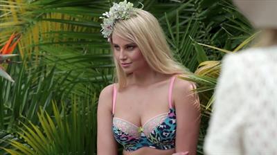 Genevieve Morton in lingerie