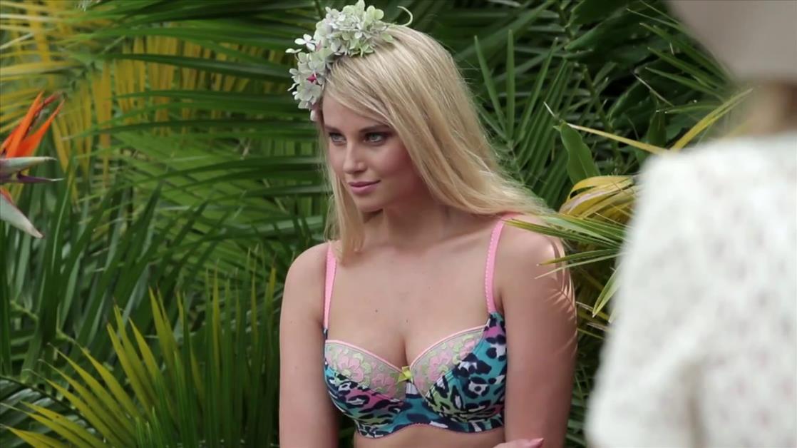 Genevieve Morton in lingerie