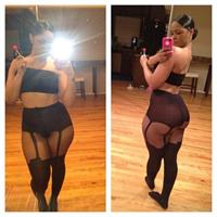 Maliah Michel in lingerie taking a selfie