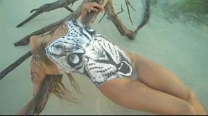 From the video of Ronda Rousey, Sports Illustrated Body Paint