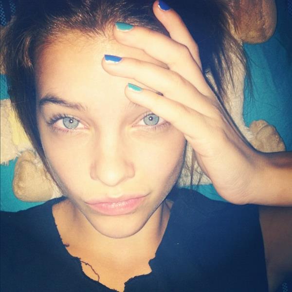 Barbara Palvin taking a selfie