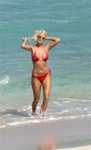 Victoria Silvstedt in an awesome red bikini