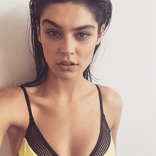 Lauren Layne in a bikini taking a selfie
